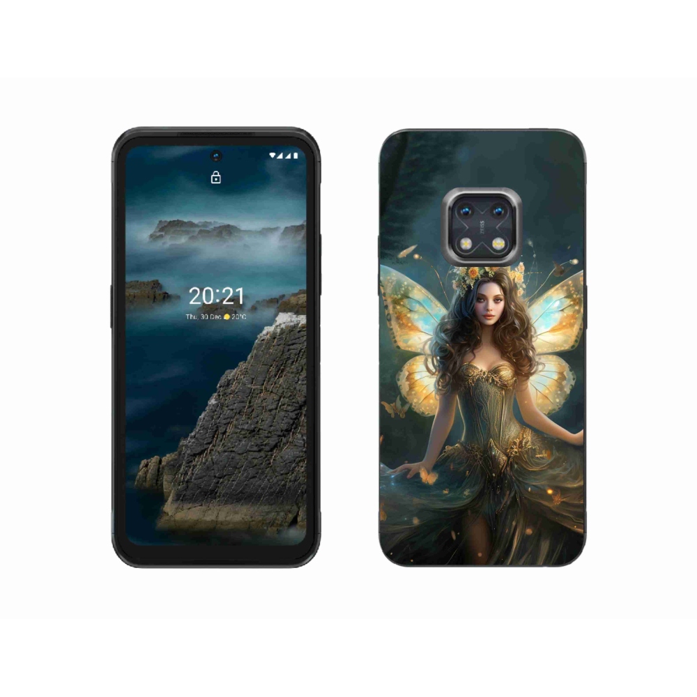 Gélborítás mmCase a Nokia XR20 készülékhez - pillangó nő