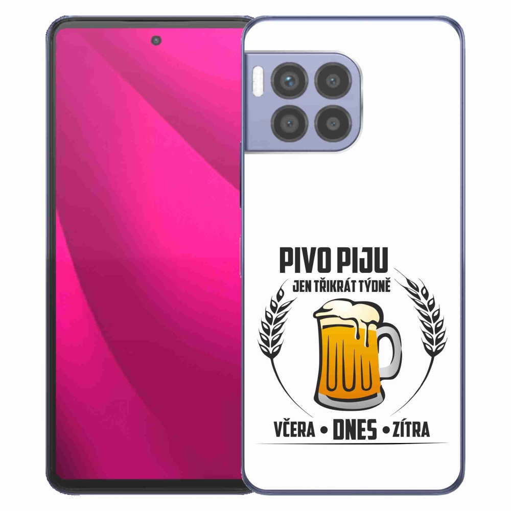 Gél borítás mmCase a T-Mobile T Phone 2 Pro készülékhez - sör motívum fehér háttér