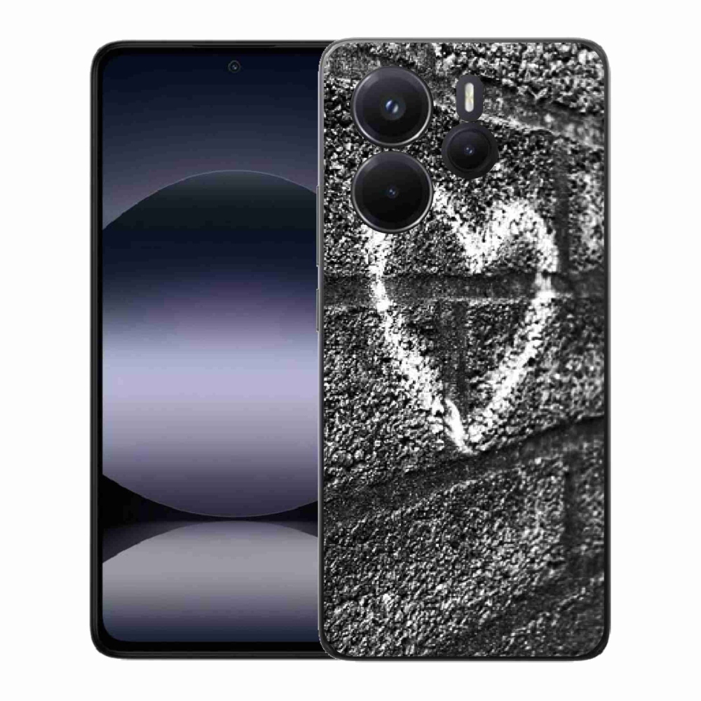 Gél borítás mmCase a Xiaomi Redmi Note 14-hez - szív a falon