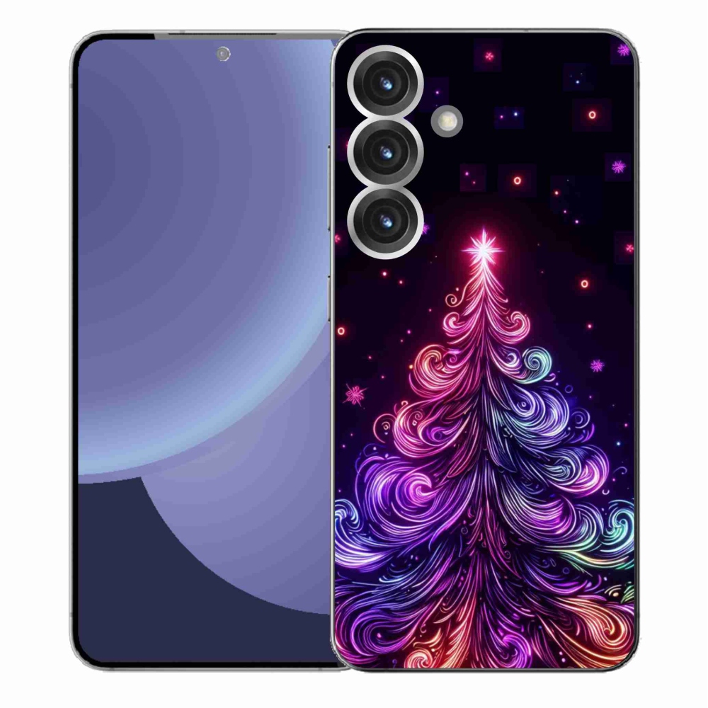 Gél borító mmCase Samsung Galaxy S25+ - neon karácsonyfa 1