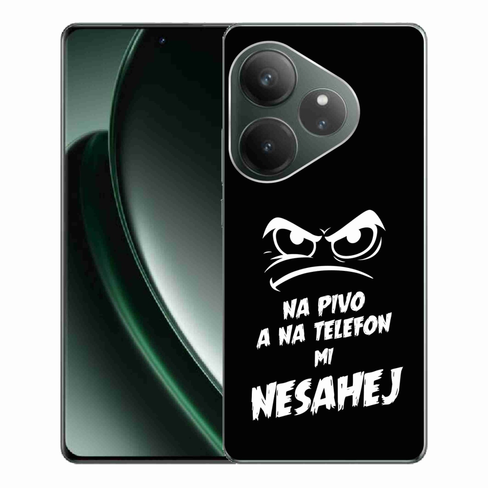 Gél borító mmCase a Realme GT 6 5G/GT 6T 5G - sör motívum 2 fekete háttérrel