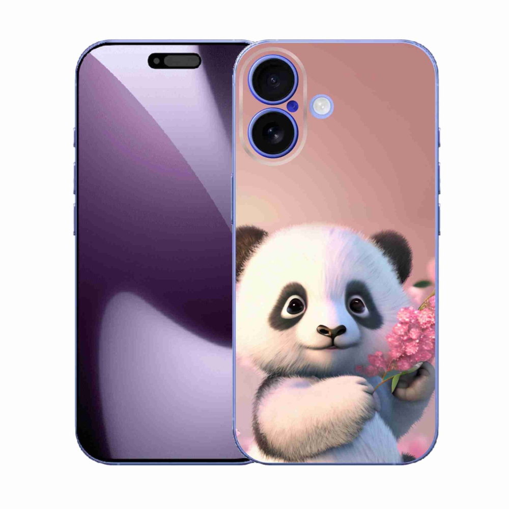 Gél borítás mmCase iPhone 17 készülékhez - aranyos panda