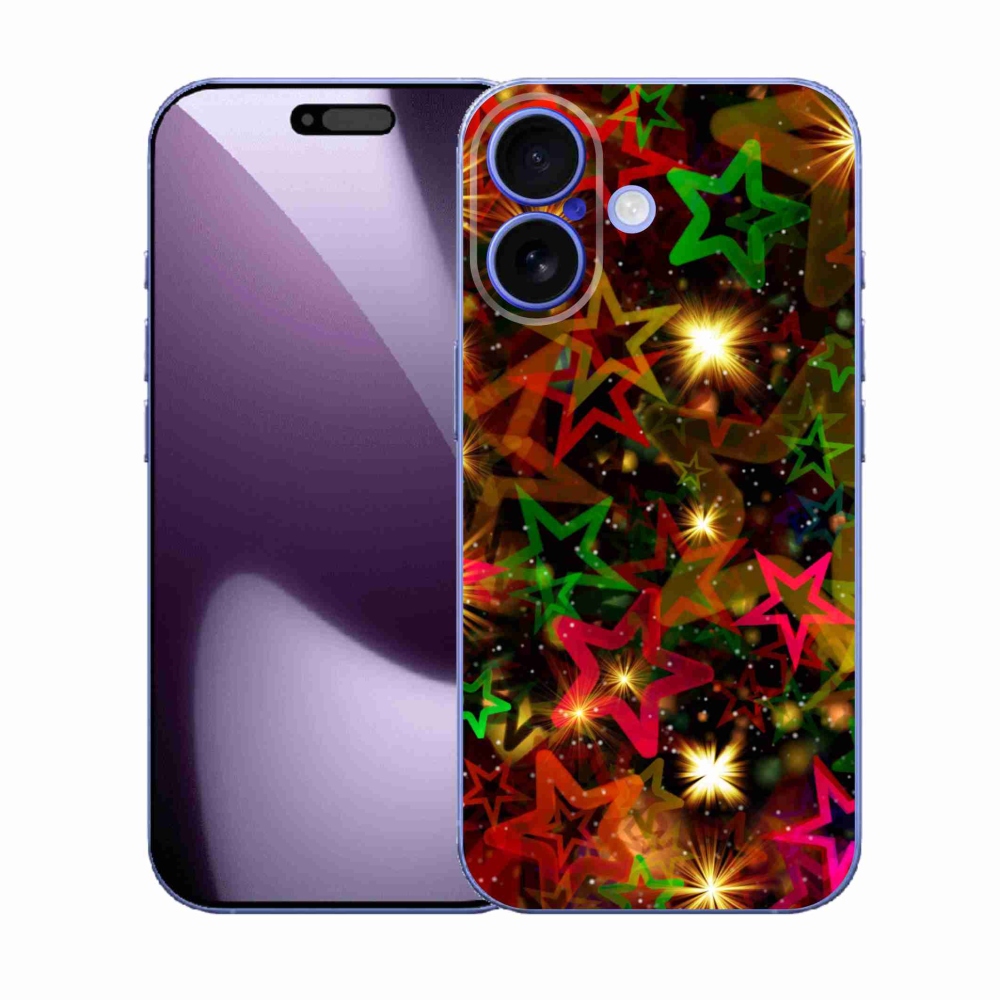 Zselés borítás mmCase iPhone 17 készülékhez - színes csillagok