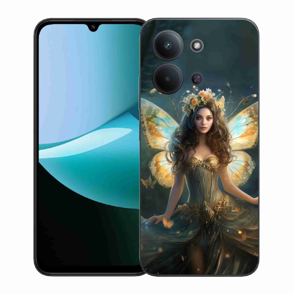 Gél borítás mmCase a Xiaomi Redmi 15C 4G (171mm)/Poco C85 4G (171mm) - pillangó nőhöz