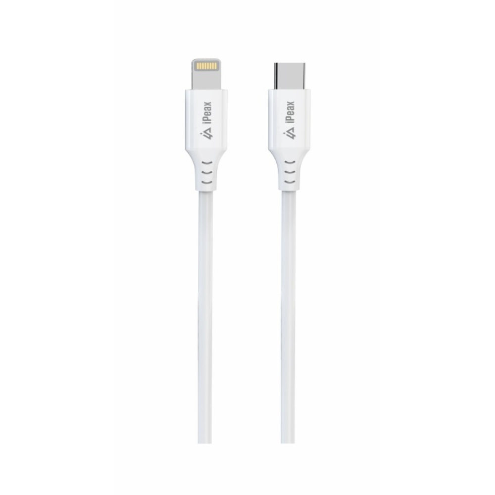 iPEAX TPU kábel USB-C / villám 1,5 m, USB 2.0 - fehér