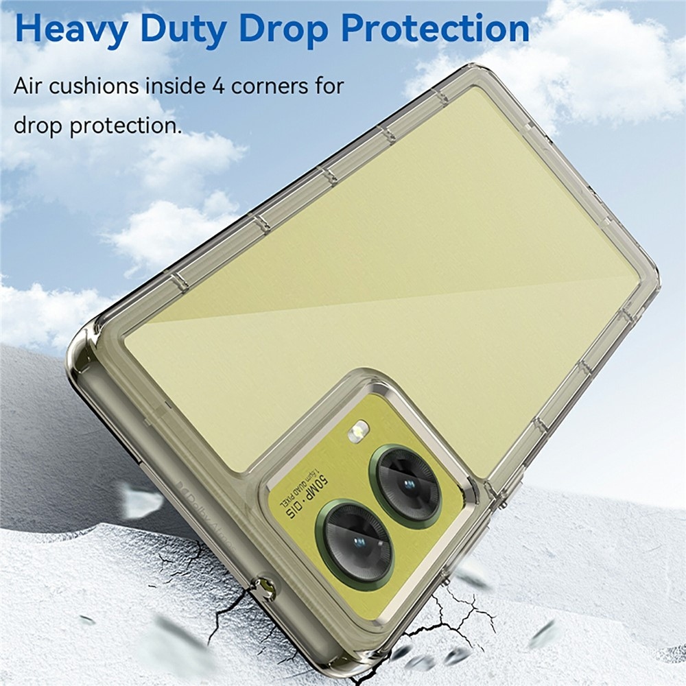 Zselés tok kemény hátlappal Motorola Moto G85 5G - szürke