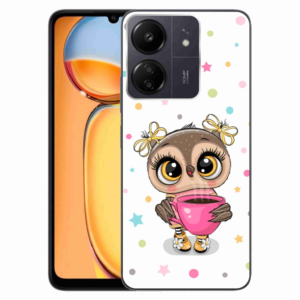 Gél borítás mmCase a Xiaomi Poco C65/Redmi 13C számára - rajzfilm bagoly