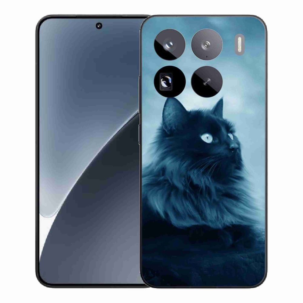 Gél borítás mmCase a Xiaomi 15 Pro-hoz - fekete macska 1