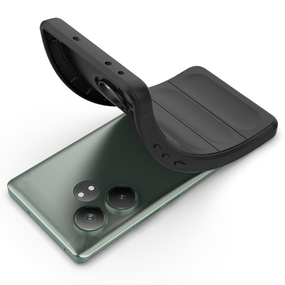 Rugg tartós zselés tok a Realme GT 6 5G/ GT 6T 5G számára - fekete