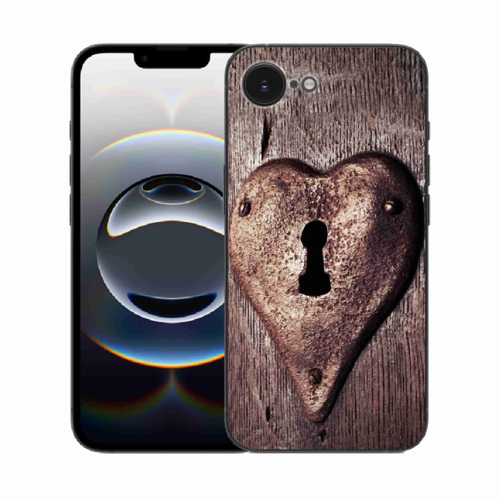 Zselés borítás mmCase iPhone 16e készülékhez - szív alakú zár