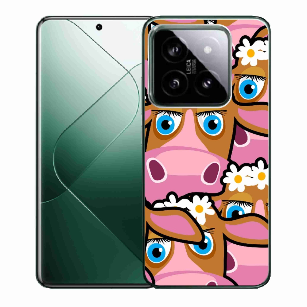 Gél borító mmCase a Xiaomi 14 - karikatúra tehenekhez