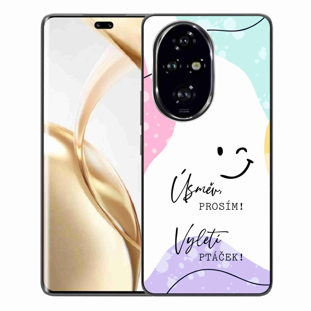 Gél borító mmCase a Honor 200 Pro 5G készülékhez - vicces szöveg 4 fehér háttérrel