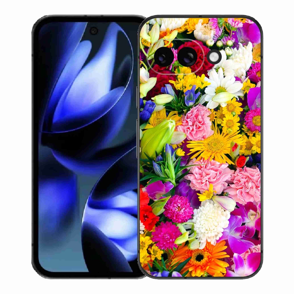 Gél borítás mmCase a Google Pixel 9a számára - virág 12