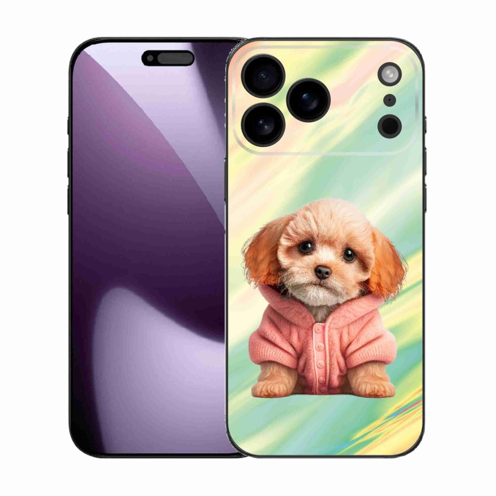 Gél borítás mmCase iPhone 17 Pro Max készülékhez - kölyökkutyák pulóverben