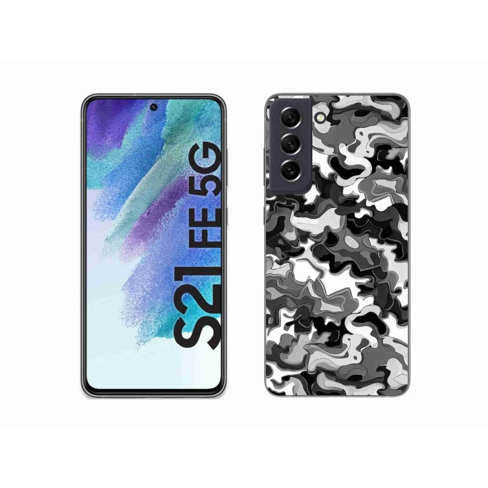 Zselés borítás mmCase Samsung Galaxy S21 FE 5G - terepszínű minta 3