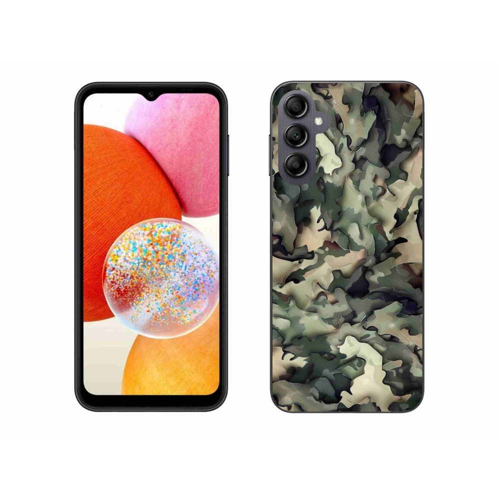 Zselés borítás mmCase Samsung Galaxy A14 4G/5G - terepszínű minta 9