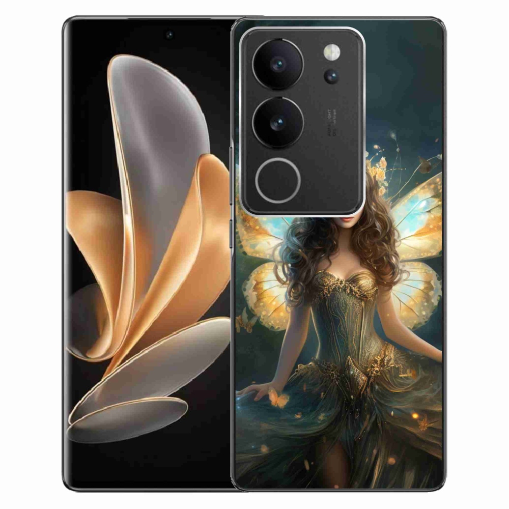 Gélburkolat mmCase a Vivo V29 5G-n - pillangó nő