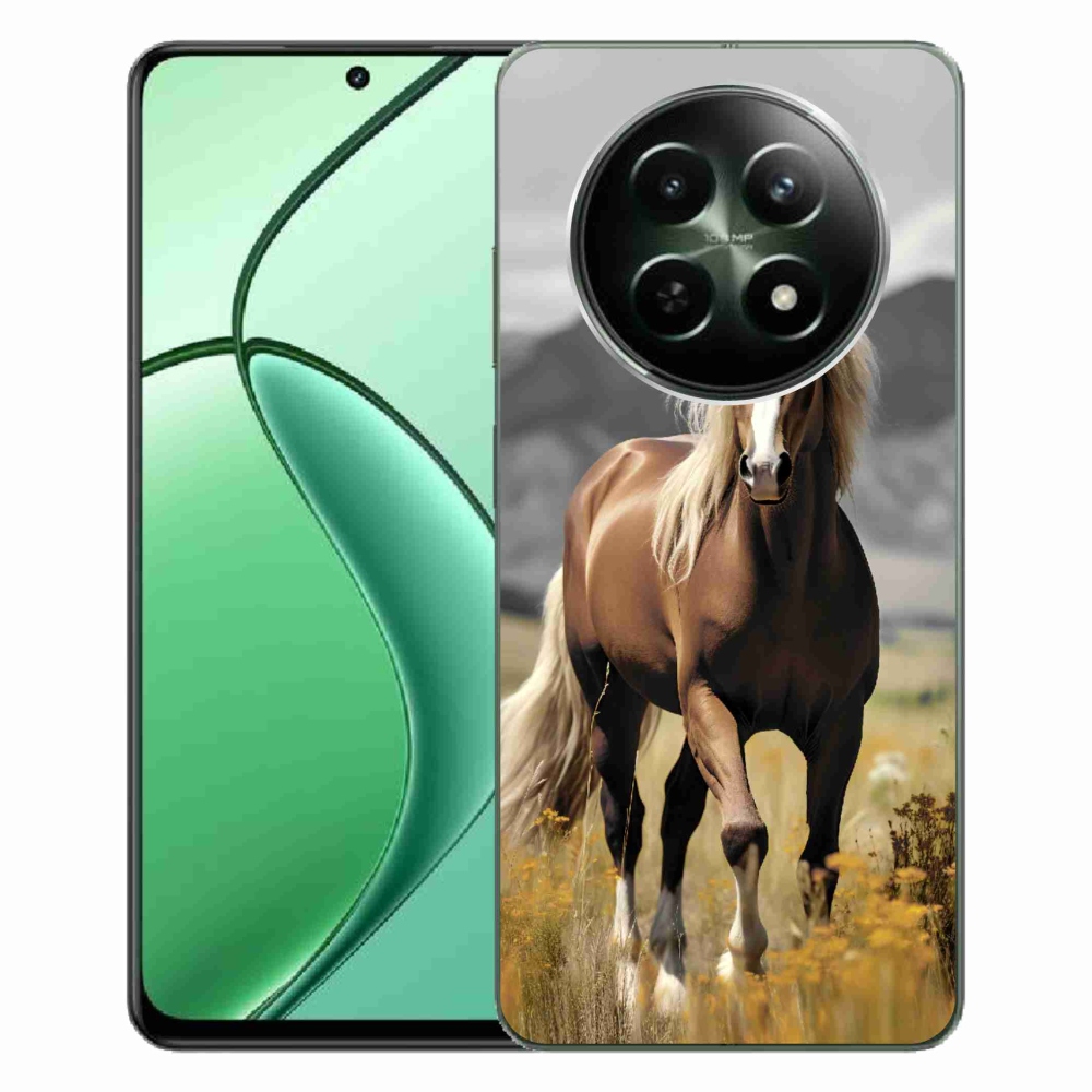 Zselés borítás mmCase a Realme 12 5G/12x 5G - barna ló 1