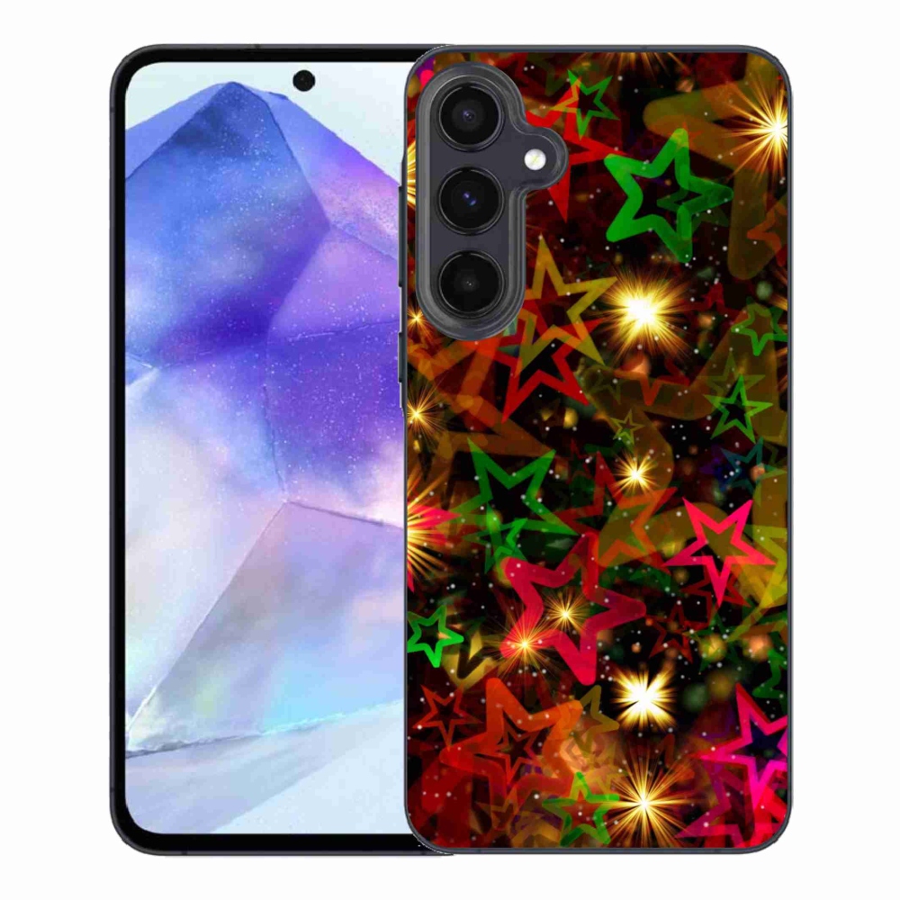 Zselés borítás mmCase Samsung Galaxy A55 5G - színes csillagok
