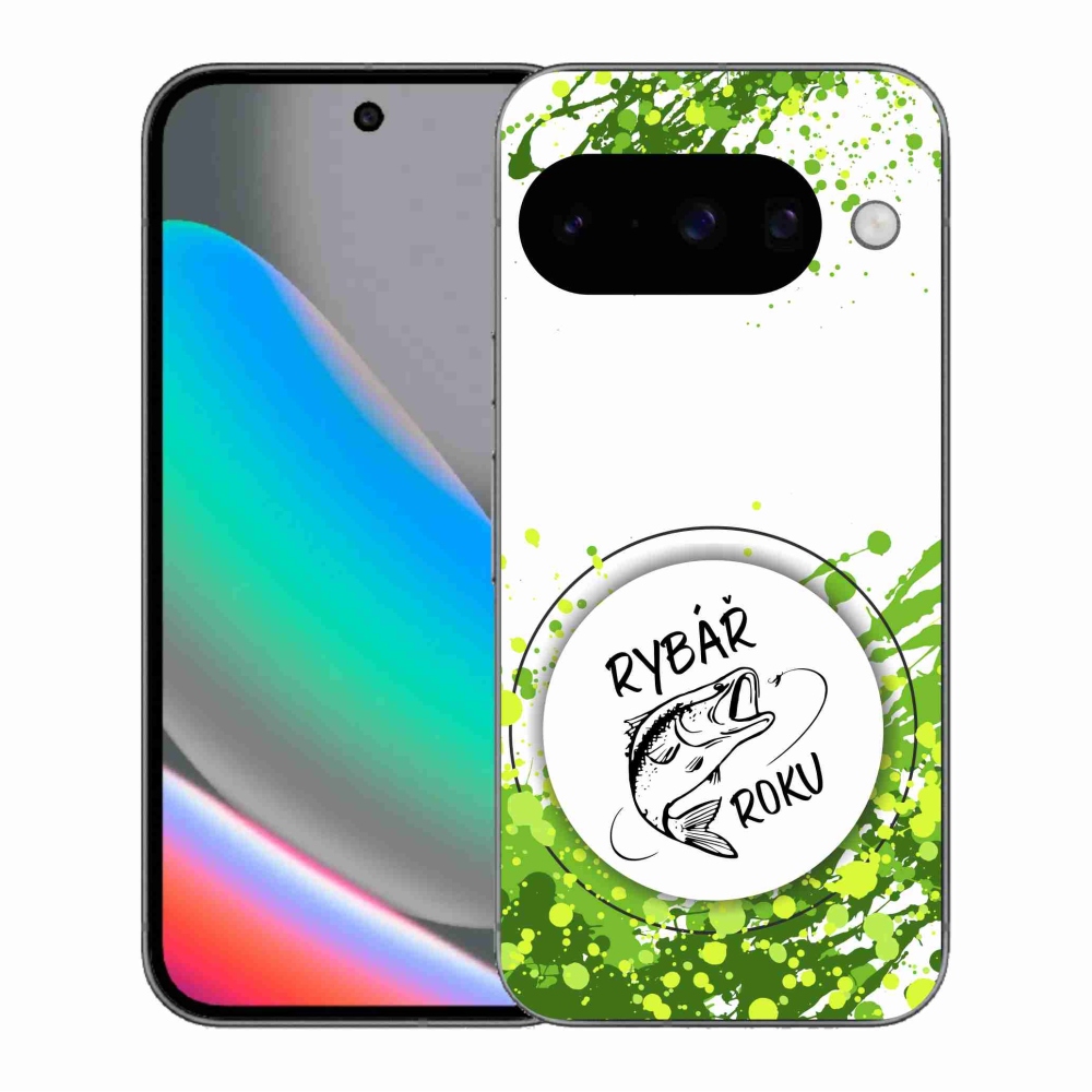 Gél borítás mmCase a Google Pixel 10 számára - az év halászának fehér háttere