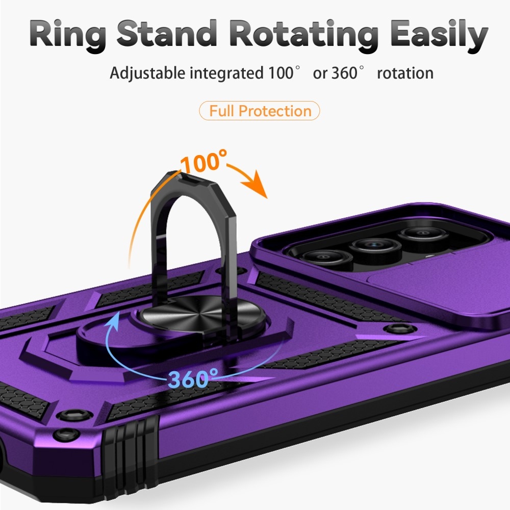 Csúszásálló hibrid borítás Samsung Galaxy A55 5G készülékhez - lila