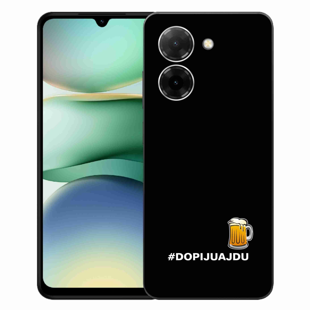 Gél borító mmCase a Xiaomi Redmi A5 (171.7x77.8x8.3mm) - sör motívum 1 fekete háttérrel