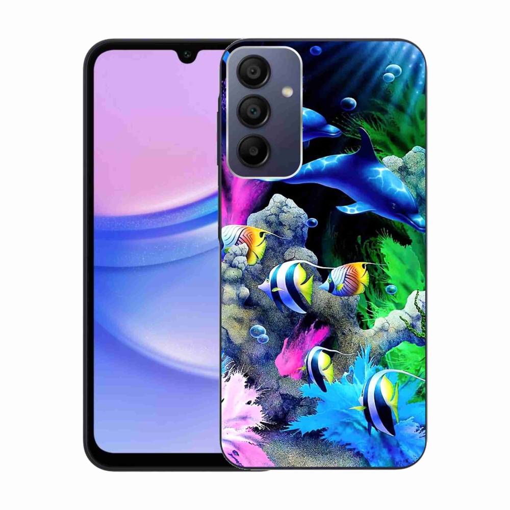 Gél tok mmCase a Samsung Galaxy A15 4G/5G készülékhez - tengeri világ