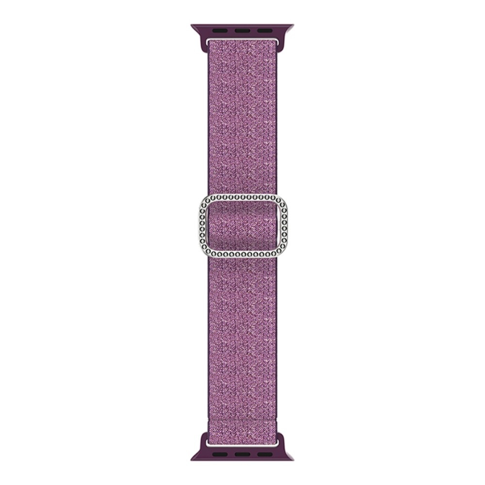 Dekor nejlon szíj Apple Watch Ultra/Ultra 2 49mm/SE/SE 2022/2023 44mm/9/8/7 45mm/6/5/4 44mm/3/2/1 42 mm-es Apple Watch Ultra/Ultra 2 49mm/SE/SE 2022/2023 44mm/9/8/7 45mm/6/5/4 44mm/3/2/1 42 mm - világos lila