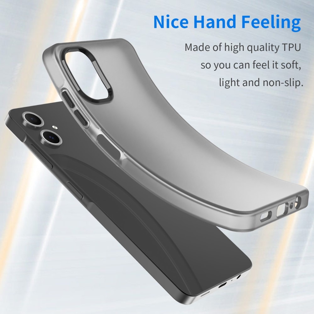 Candys matt zselés tok Samsung Galaxy A06 4G készülékhez - fekete