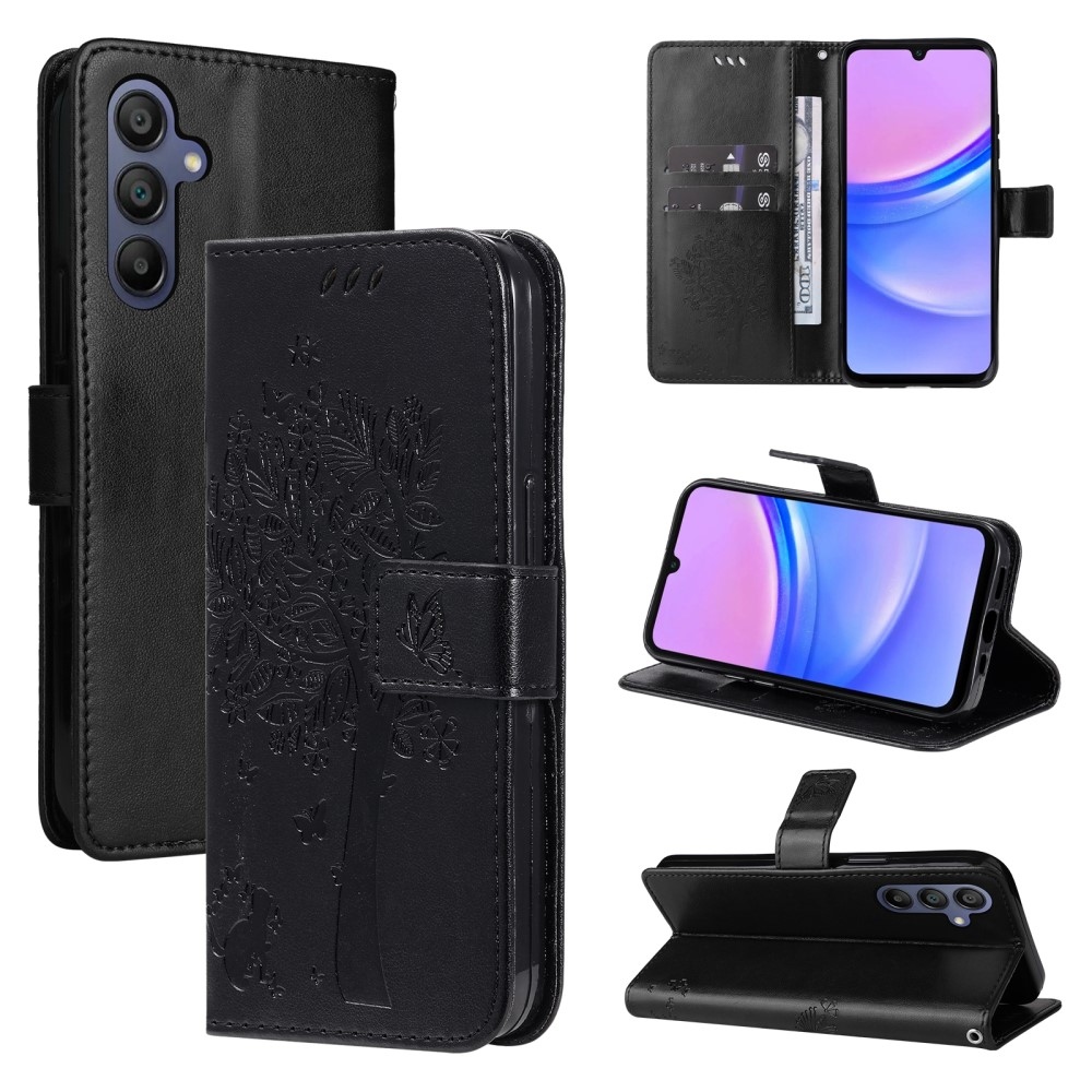 Fák könyve tok Samsung Galaxy A16 4G/5G/A26 5G - fekete