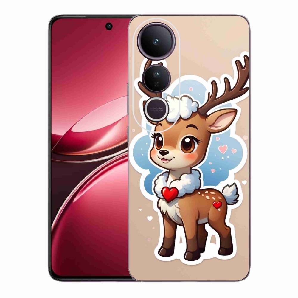 Gél borító mmCase a Vivo V50 Lite 4G/5G készülékhez - rajzfilm rénszarvas