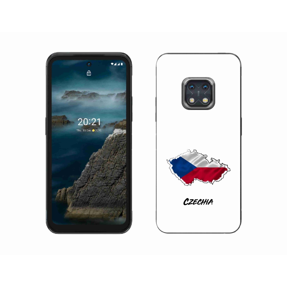 Zselés borítás mmCase a Nokia XR20 készülékhez - Csehország fehér háttér
