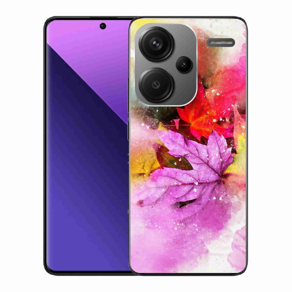 Gél borítás mmCase a Xiaomi Redmi Note 13 Pro+ 5G számára - színes levelek