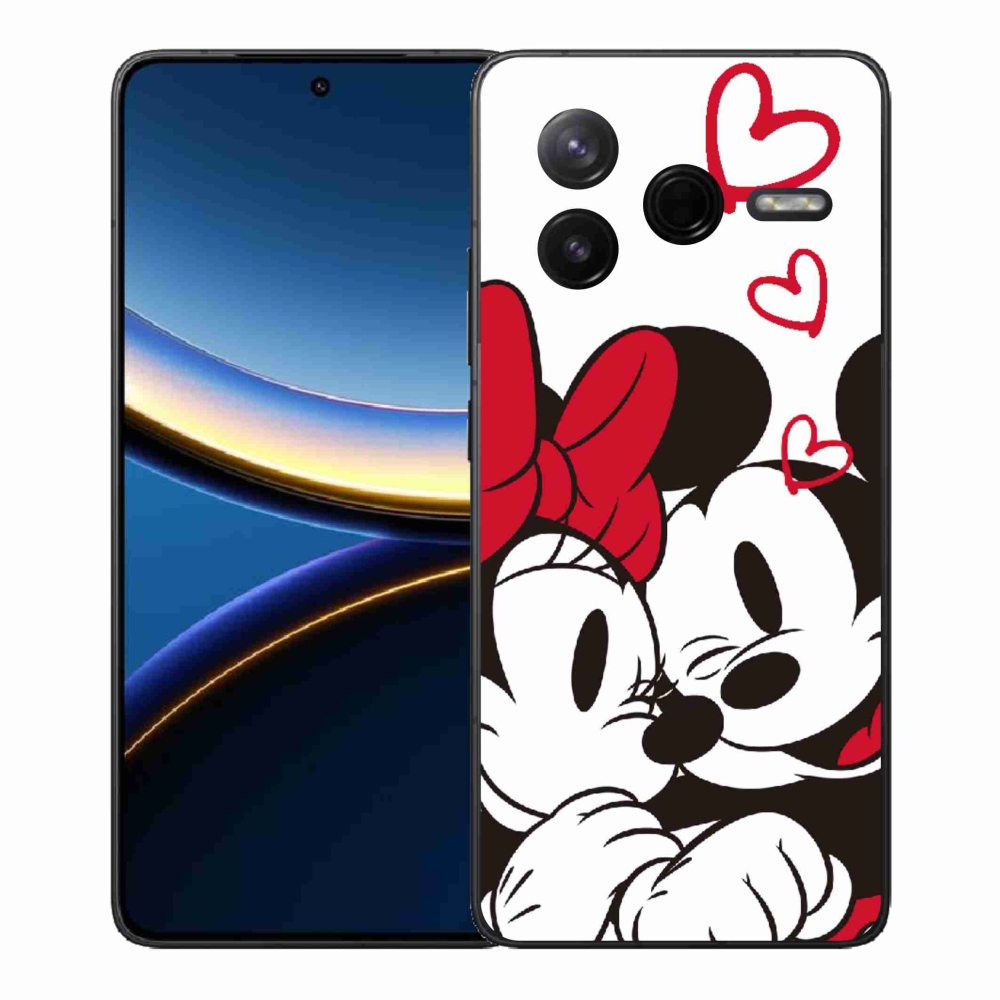 Gél borítás mmCase a Xiaomi Poco F7 Pro számára - minnie és mickey