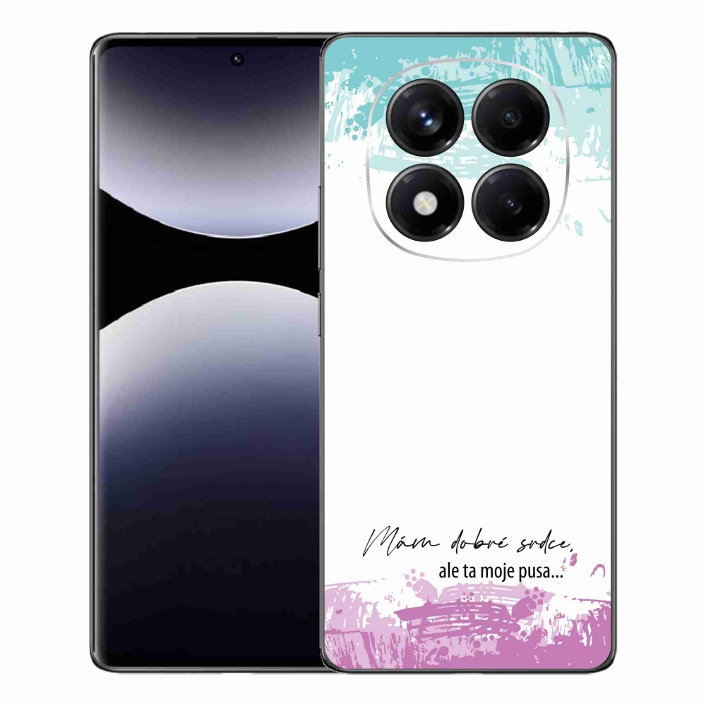 Gél borító mmCase a Xiaomi Redmi Note 14 Pro-hoz - vicces szöveg 3 fehér háttérrel