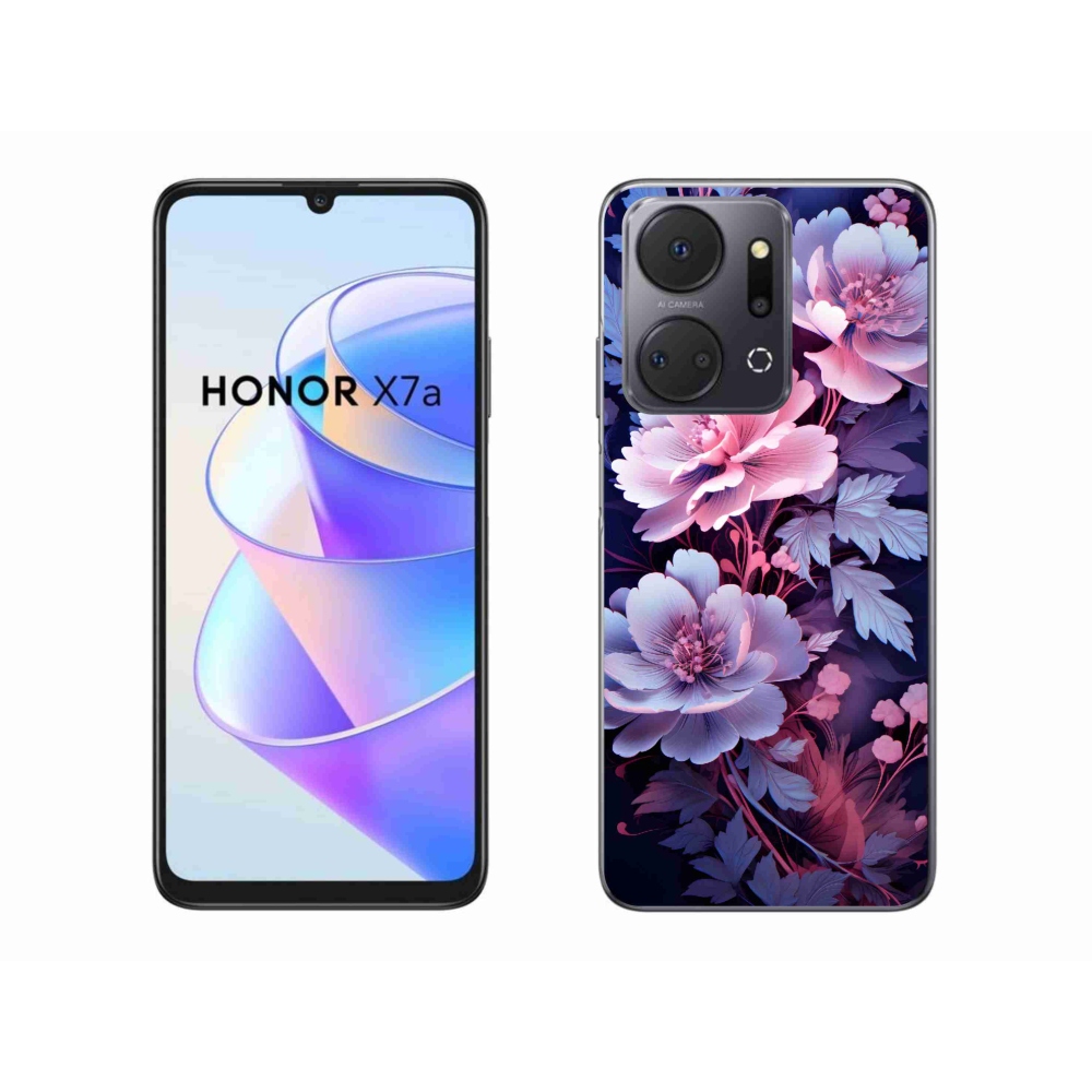 Zselés borítás mmCase a Honor X7a számára - virágok 11