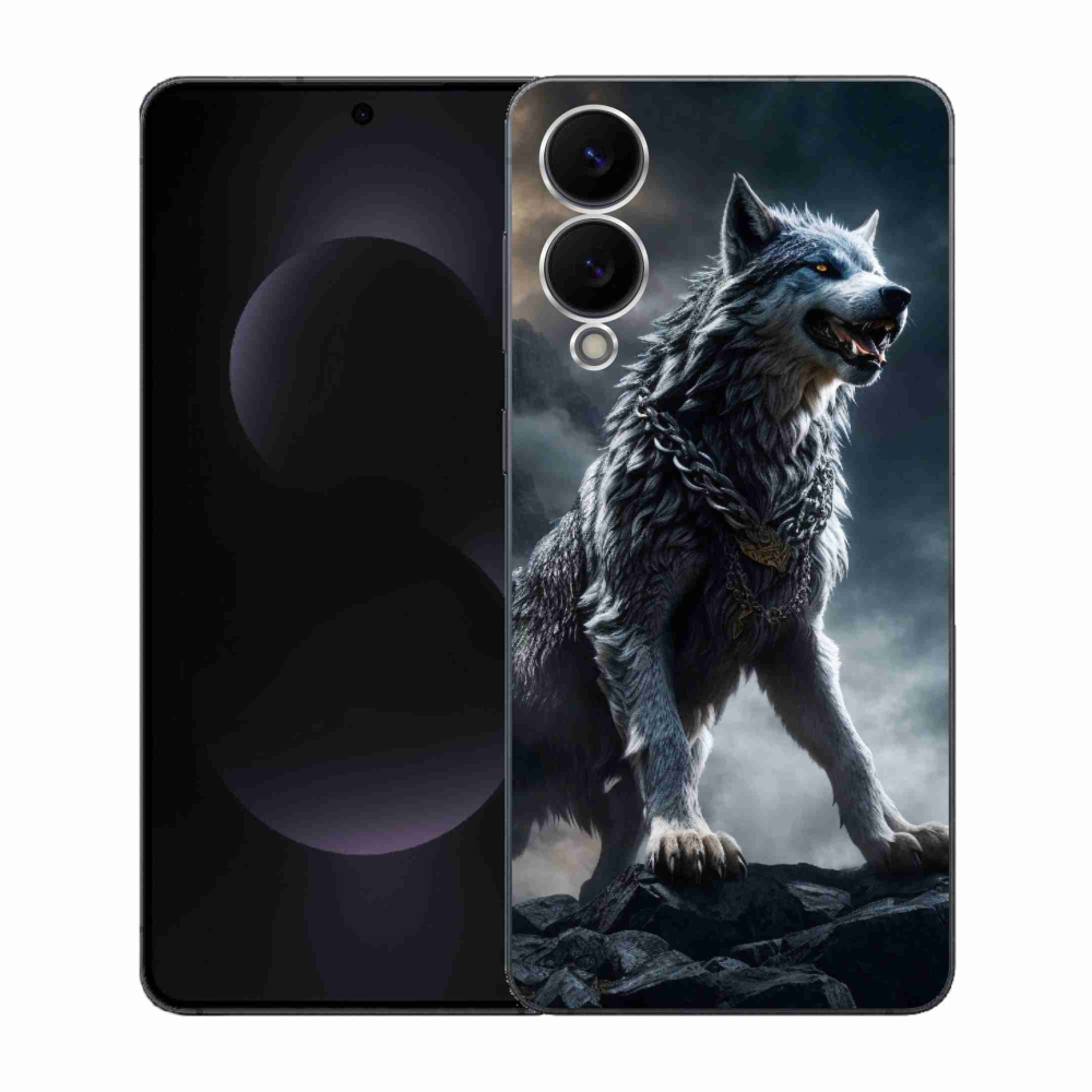 Gél borítás mmCase Samsung Galaxy S25 Edge készülékhez - farkas 1