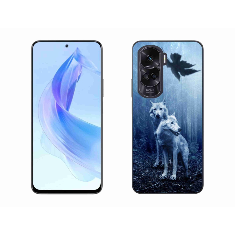 Zselés borítás mmCase a Honor 90 Lite-hoz - farkasok az erdőben