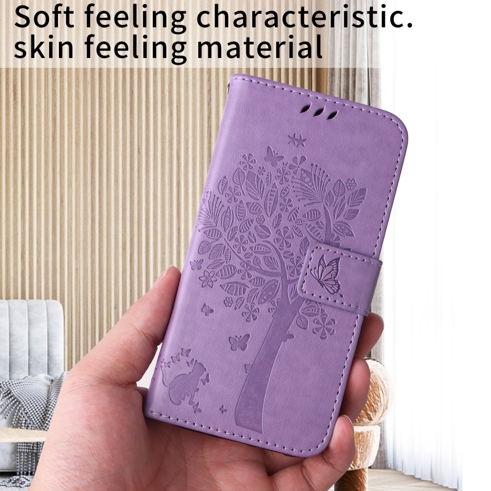 Fák könyve tok Xiaomi Redmi A5 (171.7x77.8x8.3mm) - világos lila