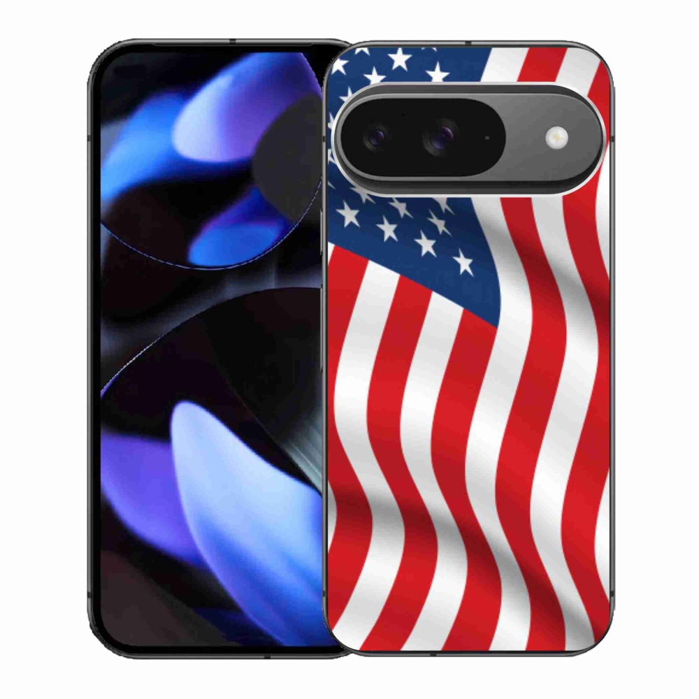 Zselés borítás mmCase a Google Pixel 9/9 Pro számára - amerikai zászló