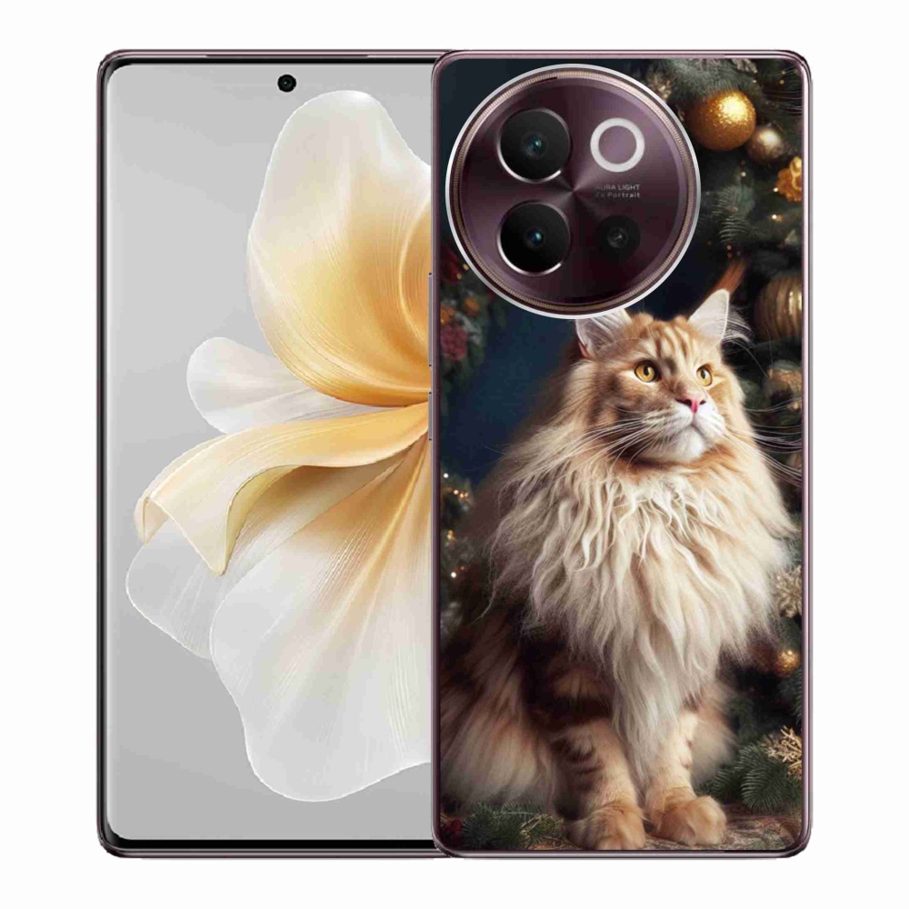Gél borító mmCase a Vivo V40 Lite 5G-hez - macska a fánál