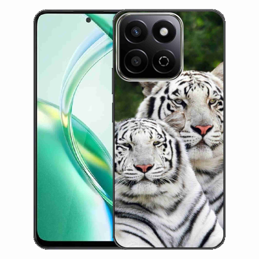 Gél tok mmCase a Honor 200 Smart 5G készülékhez - fehér tigrisek