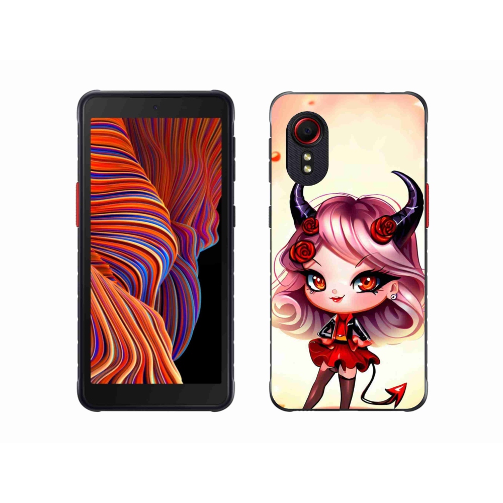 Gél borítás mmCase Samsung Galaxy Xcover 5 - rajzfilm ördöghöz