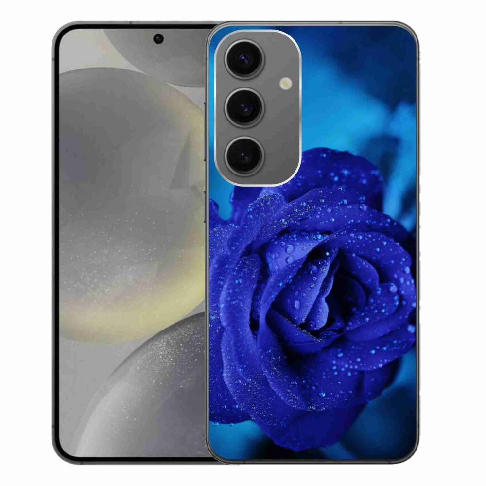 Gél tok mmCase Samsung Galaxy S24+ készülékhez - kék rózsa