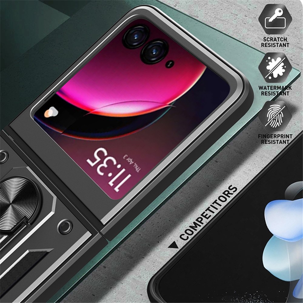 Csúszásálló borítás a Motorola Razr 40 Ultra 5G készülékhez - fekete