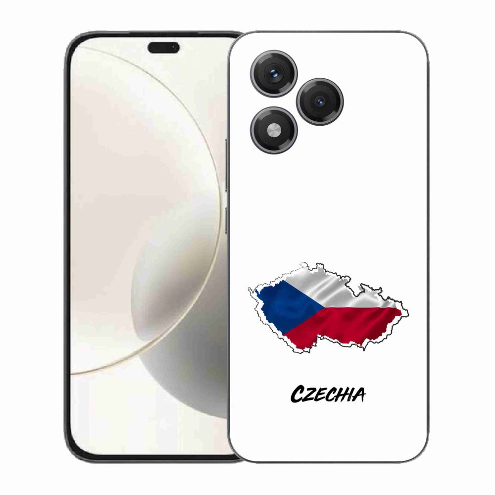 Zselés borító mmCase a Honor 400 Lite-hoz - Csehország fehér háttér