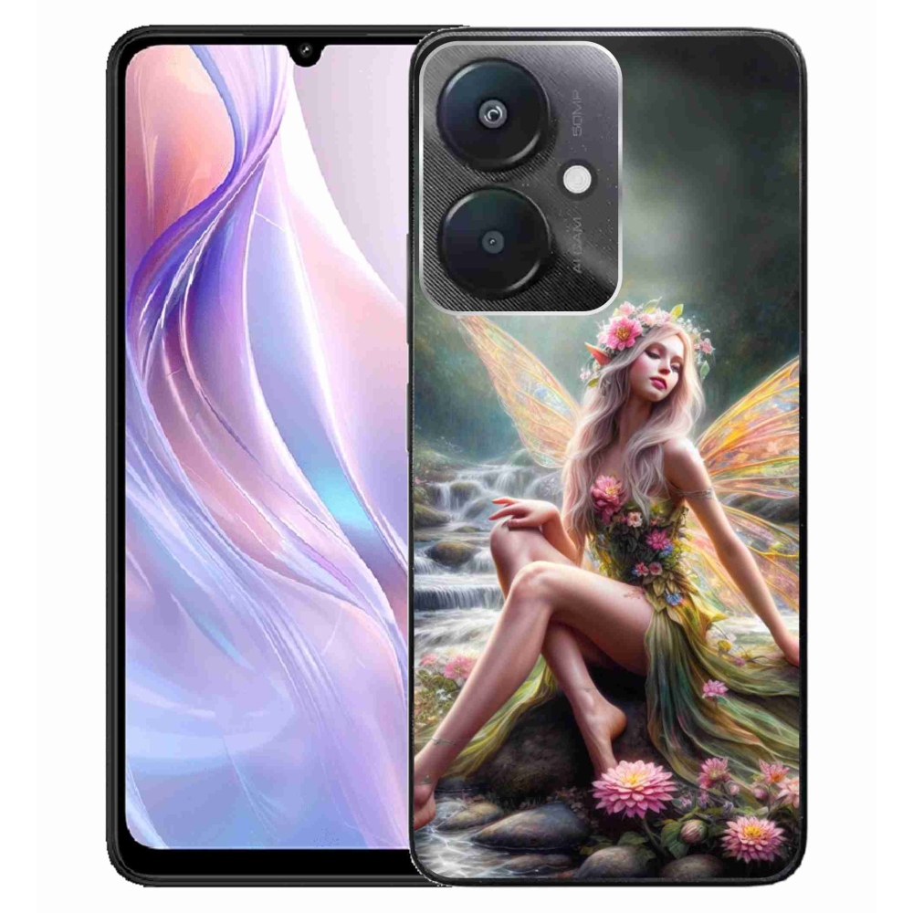 Gél borító mmCase a Xiaomi Redmi 13C 5G - pillangó nő 1