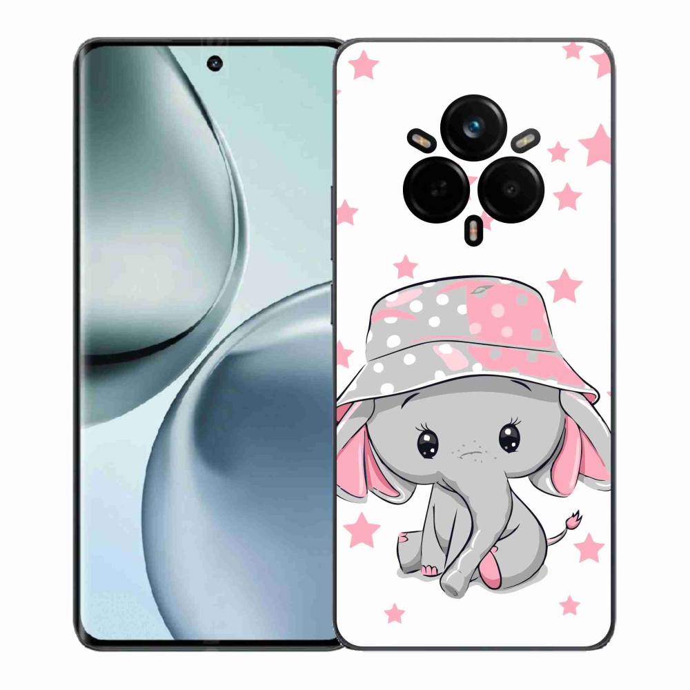 Gél borítás mmCase a Realme 14 Pro+ 5G készülékhez - rózsaszín elefánt