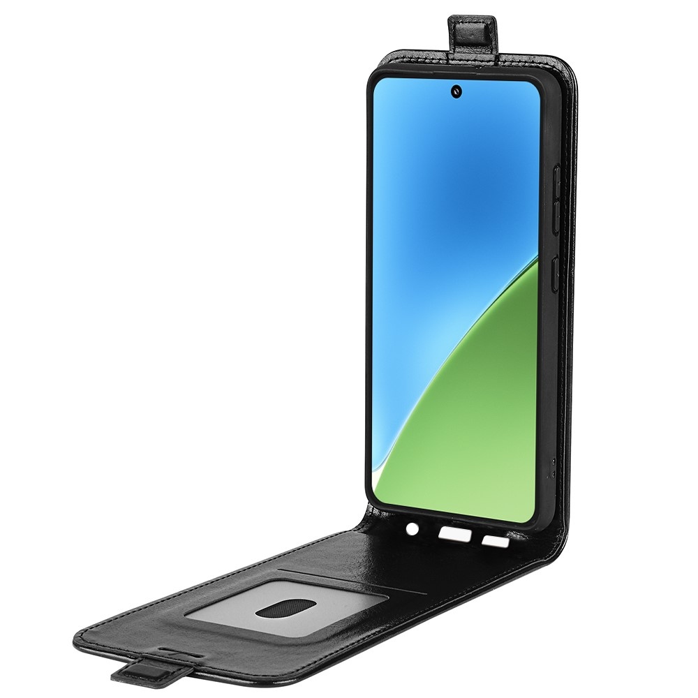 Függőleges könyvtáska Xiaomi 15-öshöz - fekete