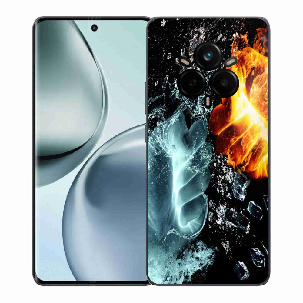 Gél borítás mmCase a Realme 14 Pro 5G számára - víz és tűz